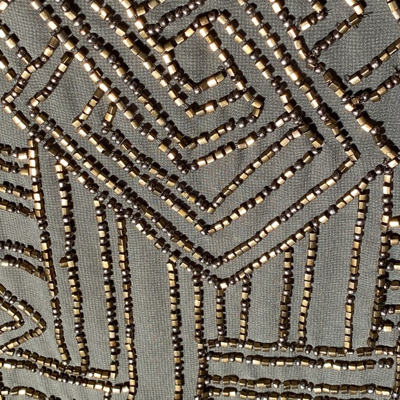 POLO RALPH LAUREN - NWT - tank: 🫒 w gold beads on both sides, lined - XL - Picture 12 of 16